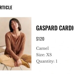 Sezane Gaspard camel XS